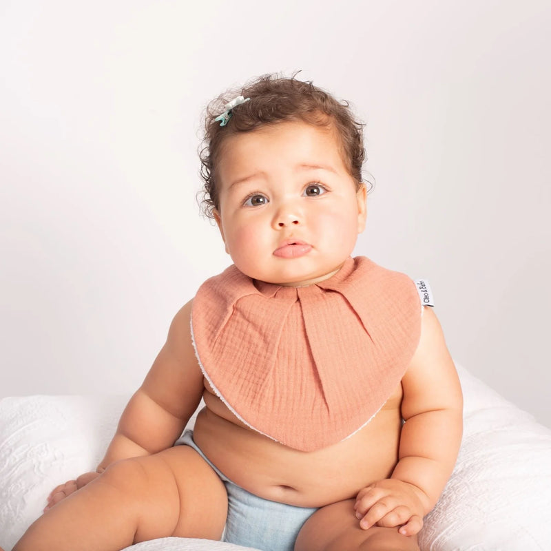 Burnt Orange - Waterproof Bandana Bib