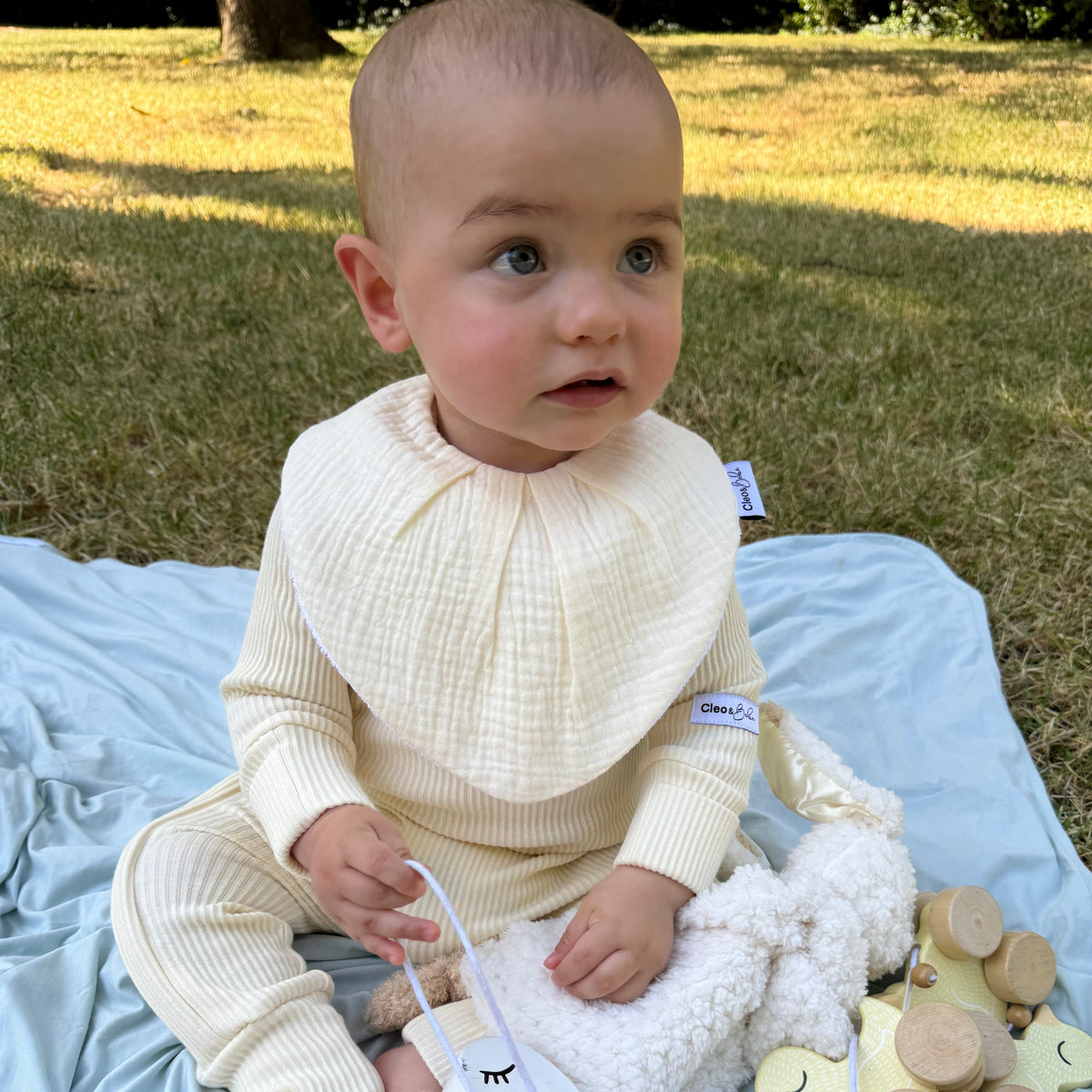 Waterproof Bandana Bib - Sweet Lemon