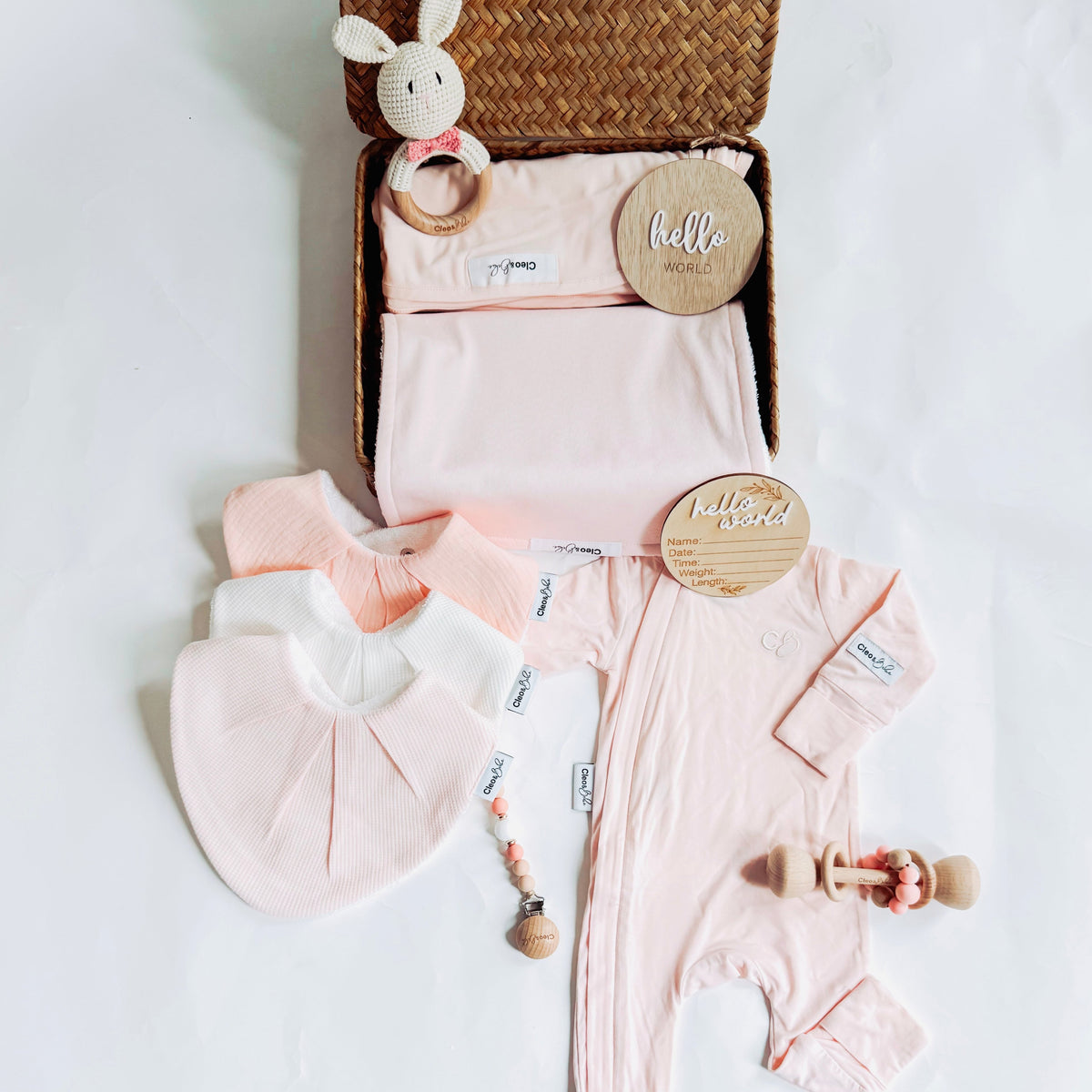 Bamboo Onesie Gift Box - Baby Girl
