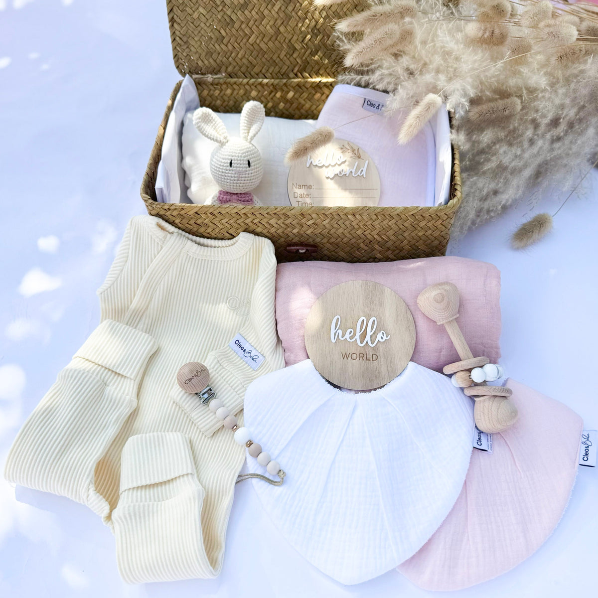 Muslin Gift Box - Yellow Onesie