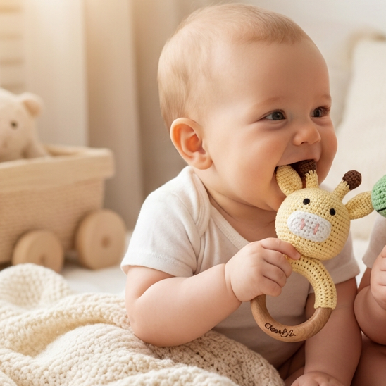 Crochet Baby Rattles for Tiny Hands