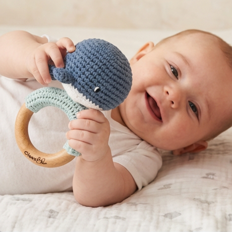 Crochet Baby Rattles for Tiny Hands