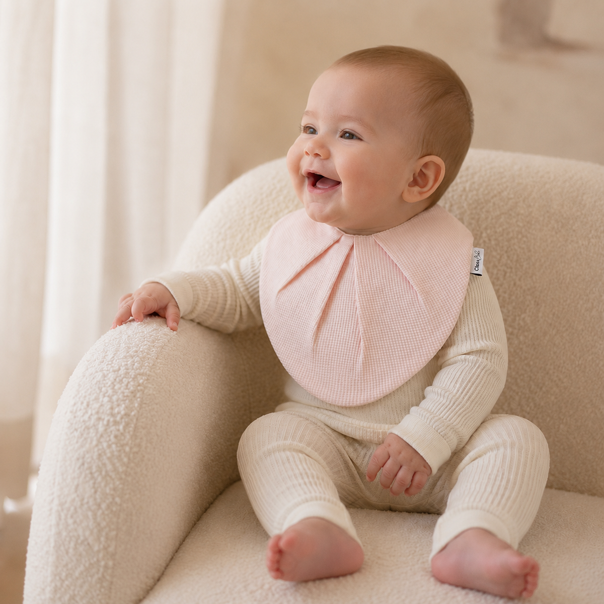 Blush Cloud Collection - 3 Signature Waterproof Bibs