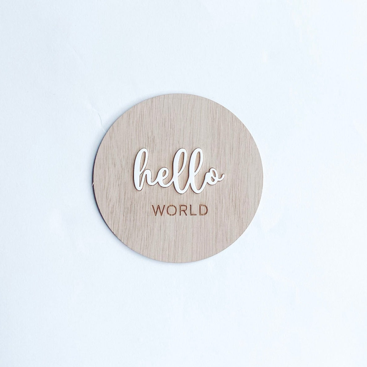 Hello World Plaque