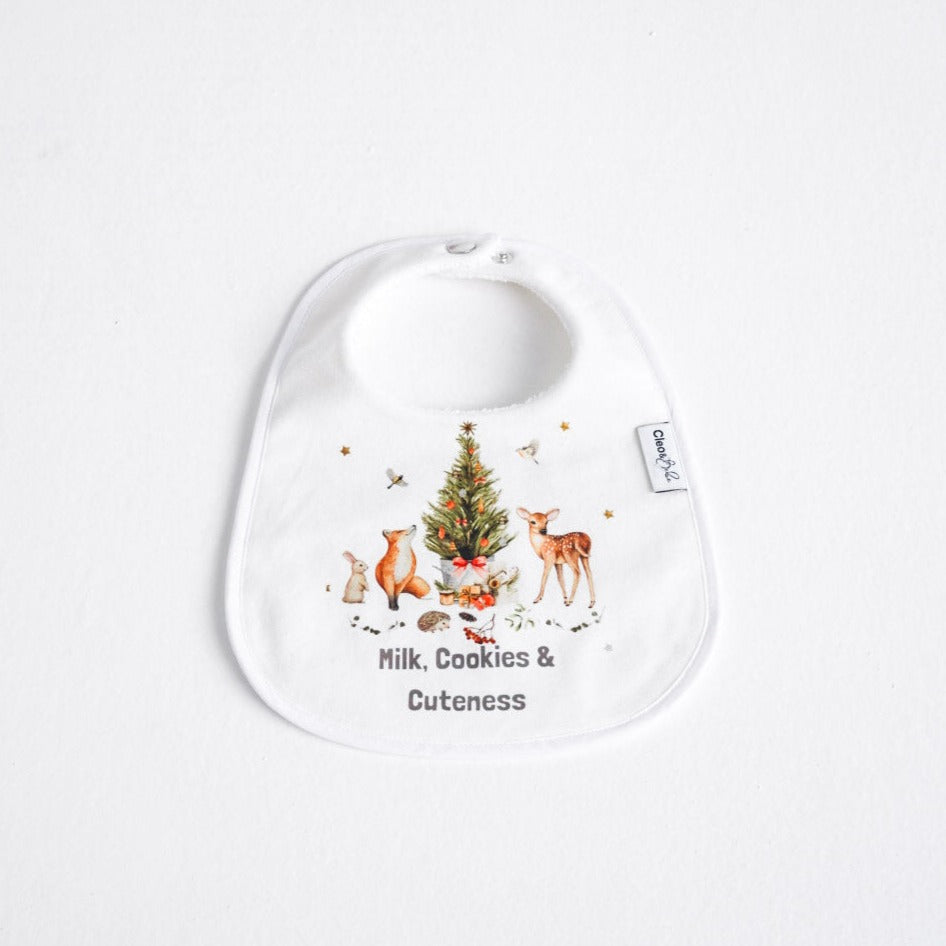 Waterproof Classic Bib - Christmas Tree Animals