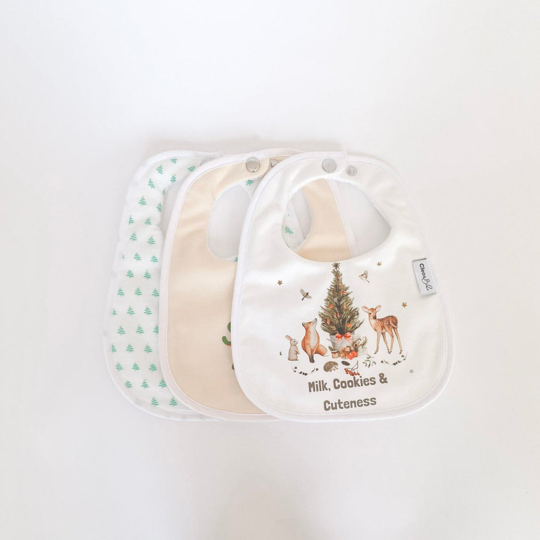 Santa Baby - Christmas Waterproof Classic 3-Pack Bibs