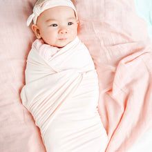 Load image into Gallery viewer, Coral Sunset Baby Muslin Wrap
