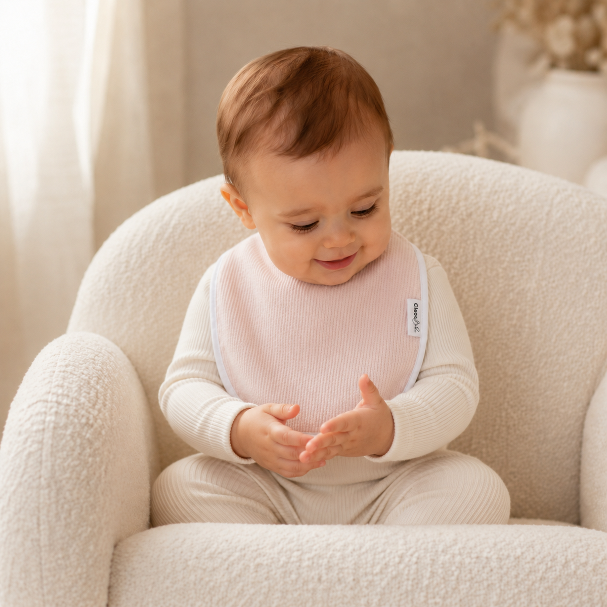 Blush Cloud Collection - 3 Signature Waterproof Bibs