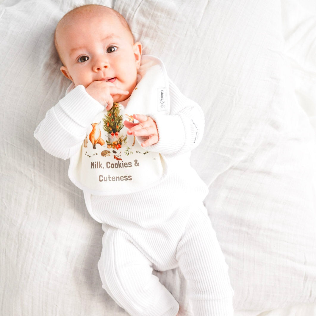 Waterproof Classic Bib - Christmas Tree Animals