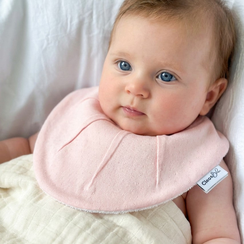 Waterproof Bib Pack Classic or Bandana - - Summer Cloud Pointelle