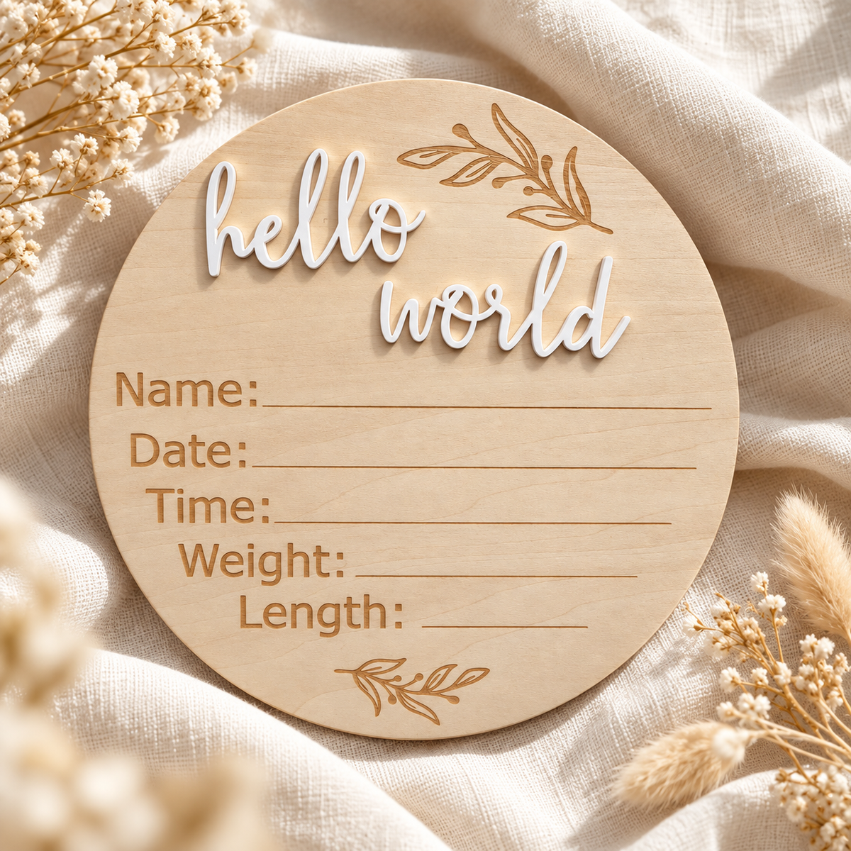 Hello World Plaque