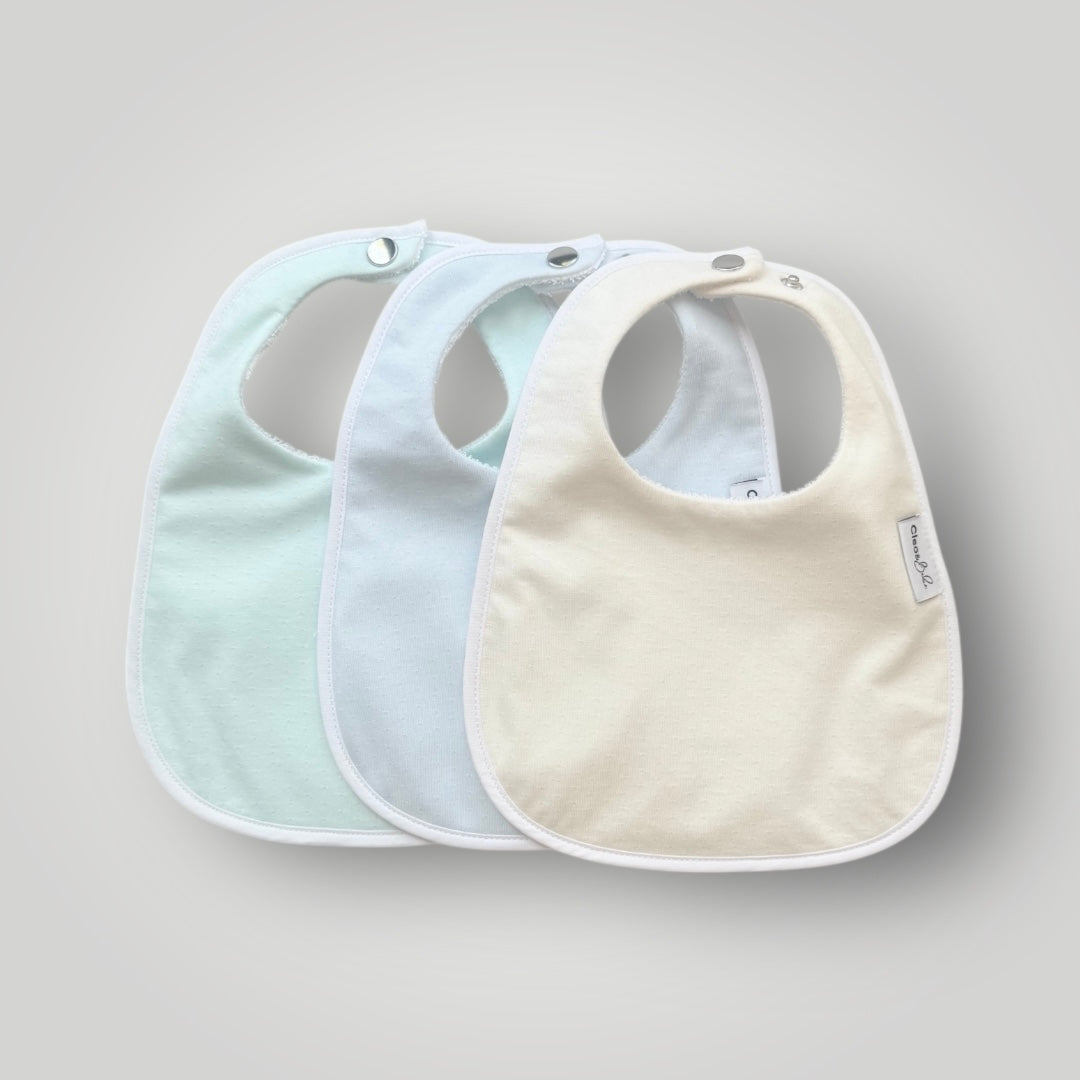 Waterproof Bib Pack Classic or Bandana - - Ocean Cloud Pointelle