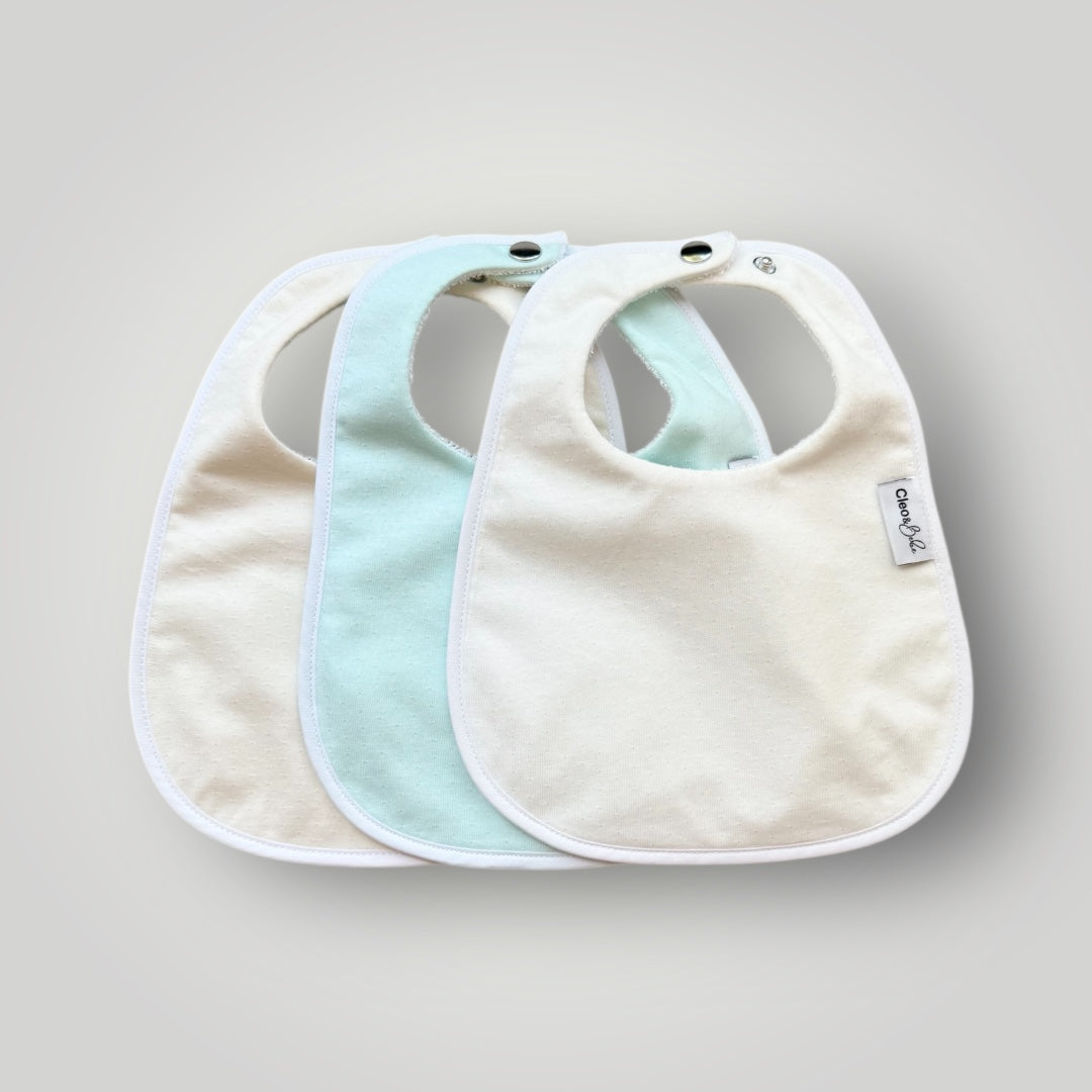 Waterproof Bib Pack Classic or Bandana - Sea Cloud Pointelle