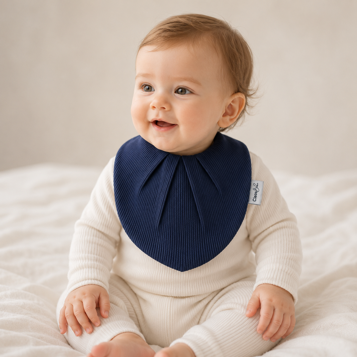 Blue & Neutral Essentials — Bandana Waterproof Bib 10-Pack