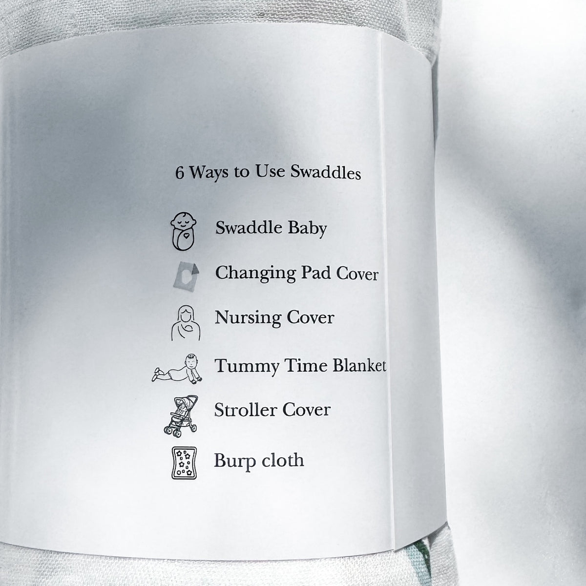 Luxurious Bamboo Cotton Baby Muslin Wrap - Snowdrop