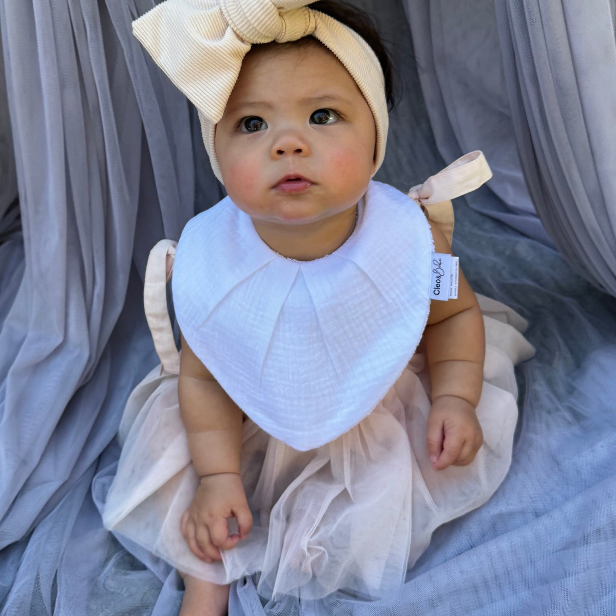 Waterproof Bib Pack Classic or Bandana - Baby Girl