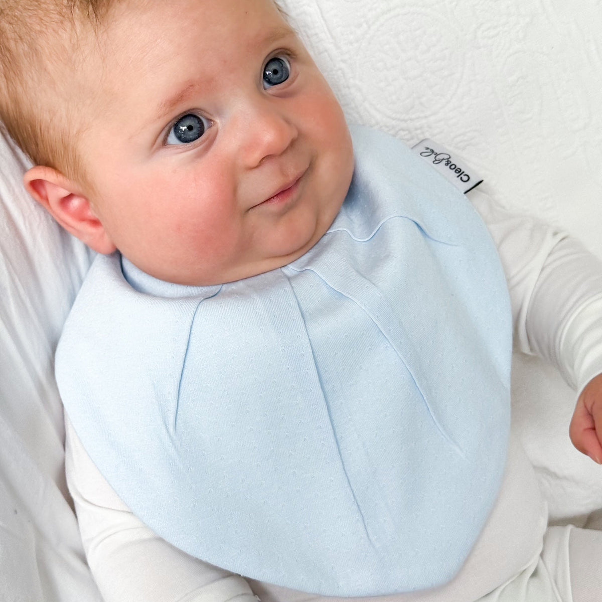 Waterproof Bib Pack Classic or Bandana - - Summer Boy Cloud Pointelle