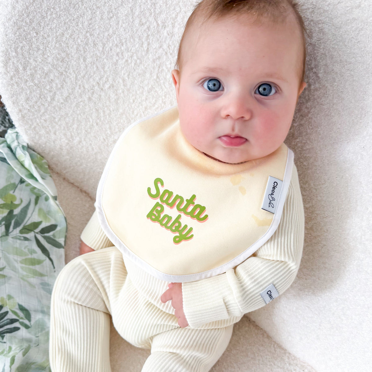 Waterproof Classic Bib - Santa Baby