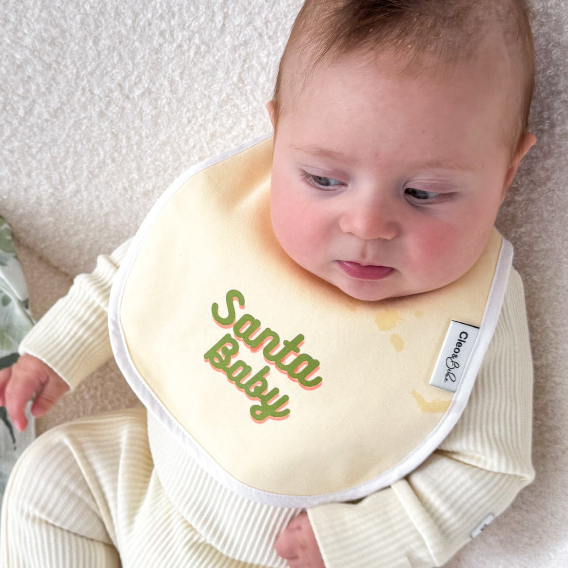 Waterproof Classic Bib - Santa Baby