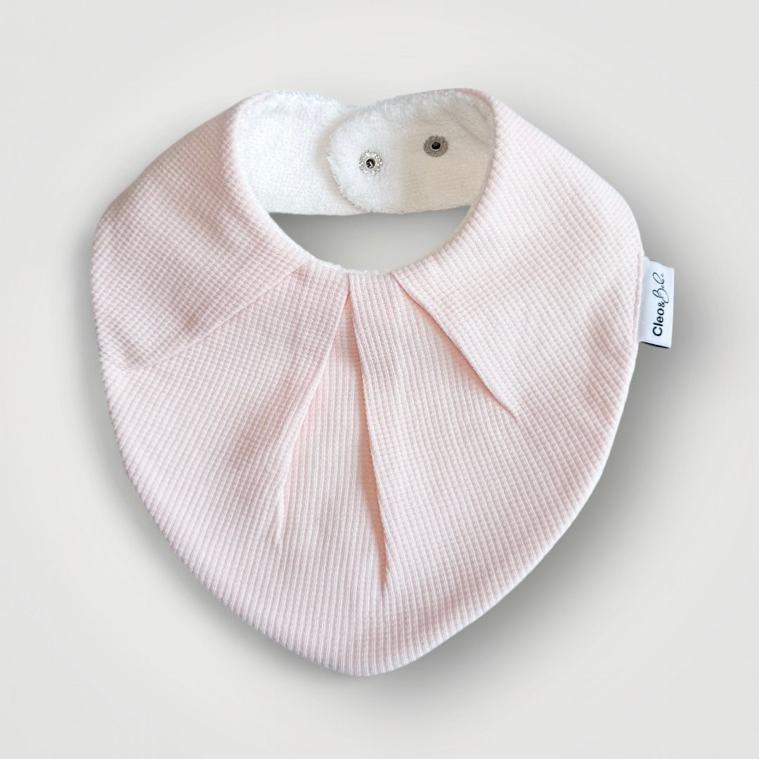 Waterproof Bib Bandana - Pink Waffle