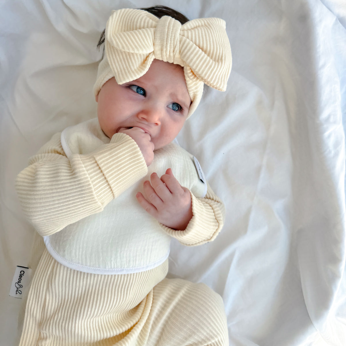Ribbed Baby Onesie - Sweet Lemon