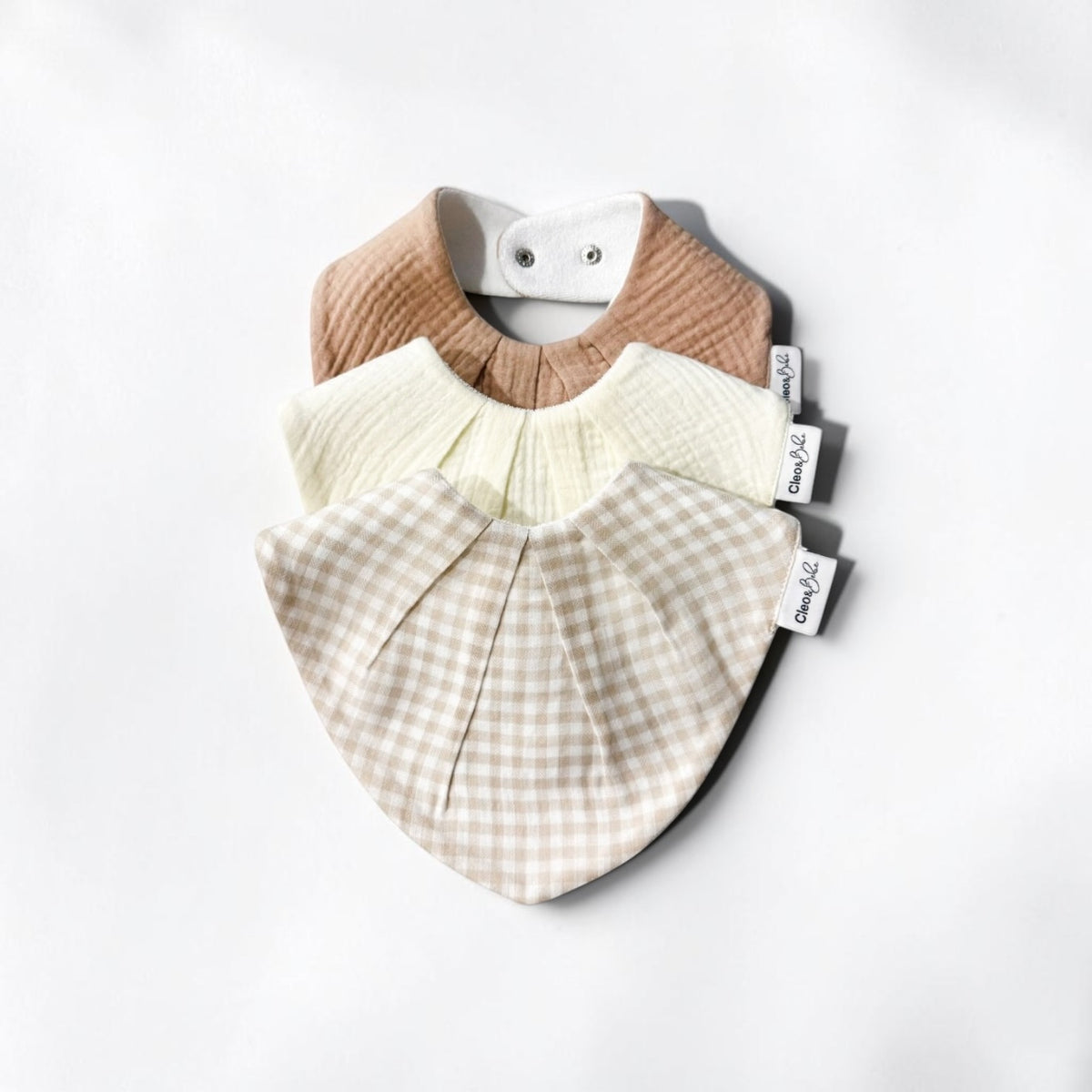 Warm Neutral Collection - 3 Signature Waterproof Bibs
