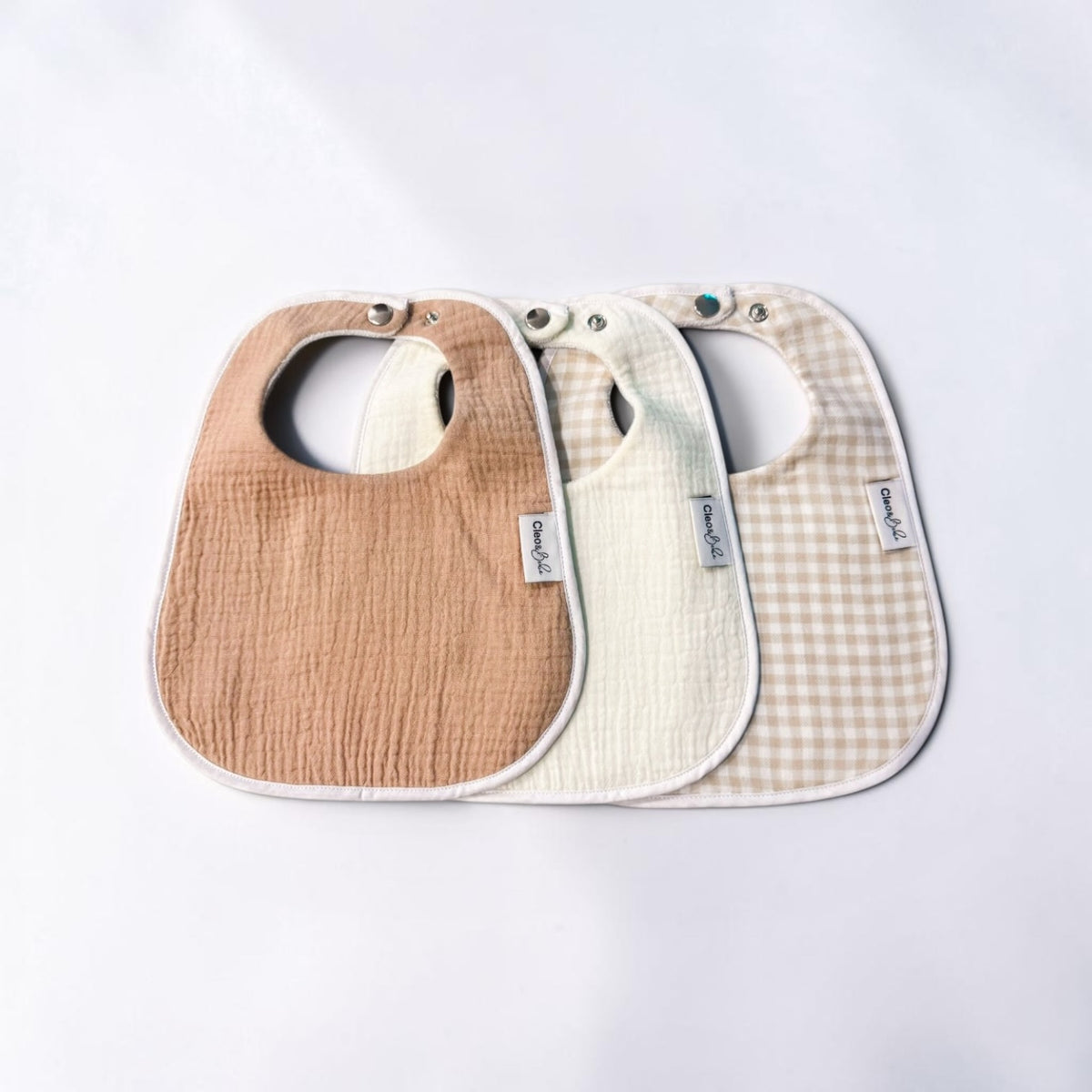 Warm Neutral Collection - 3 Signature Waterproof Bibs