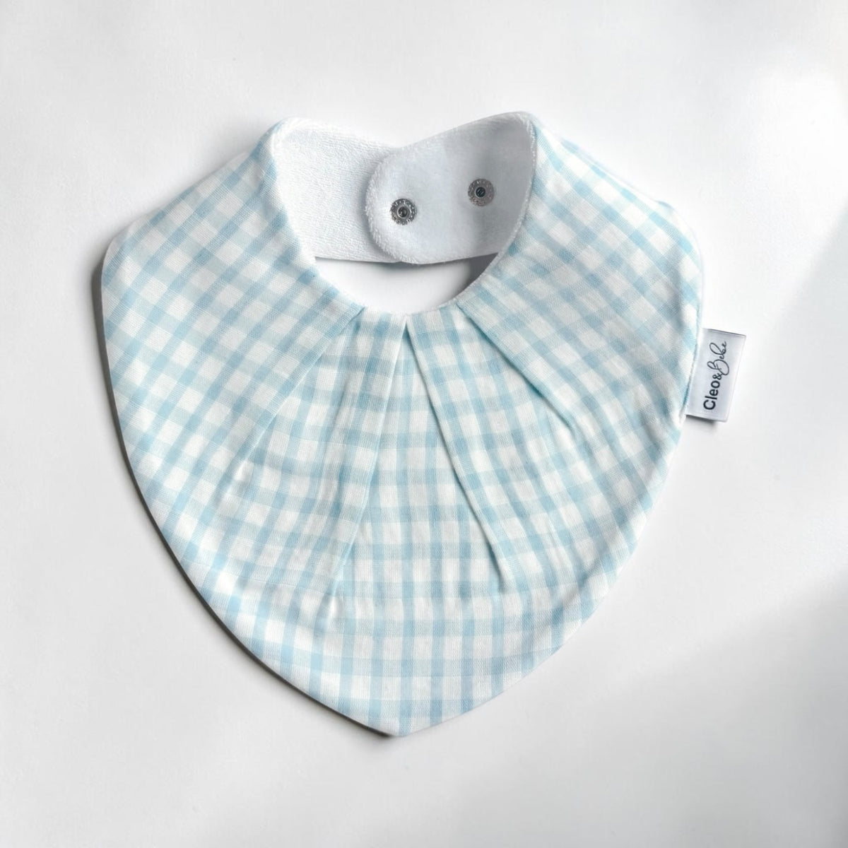 Waterproof Bib Classic or Bandana - Blue Gingham