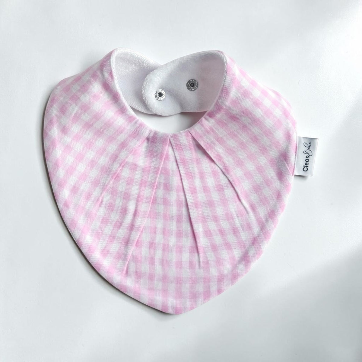 Waterproof Bib Classic or Bandana - Pink Gingham