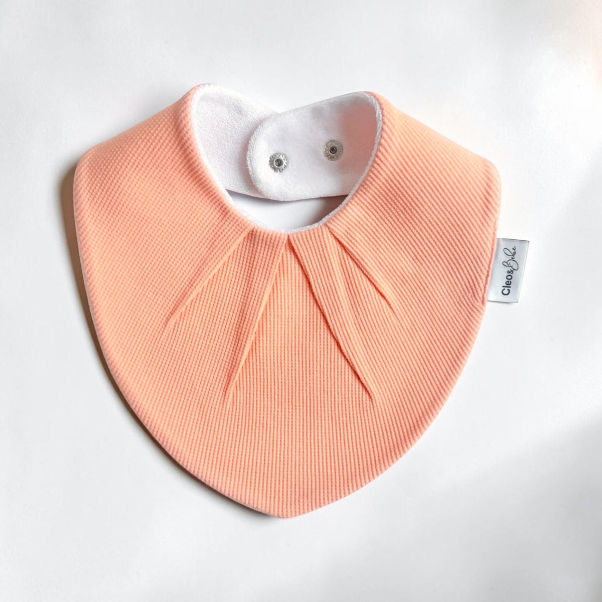 Waterproof Bib Classic or Bandana - Peach Waffle
