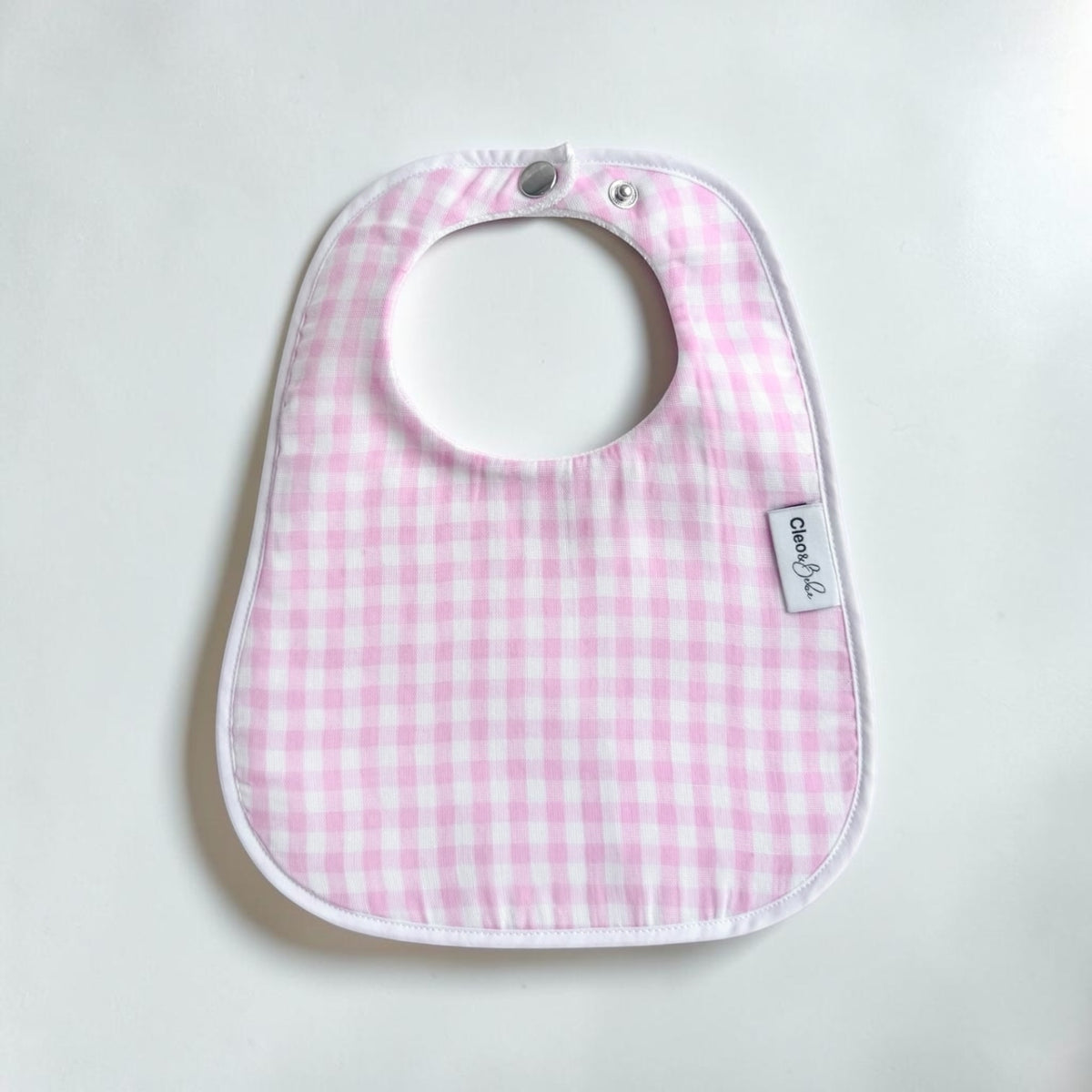 Waterproof Bib Classic or Bandana - Pink Gingham