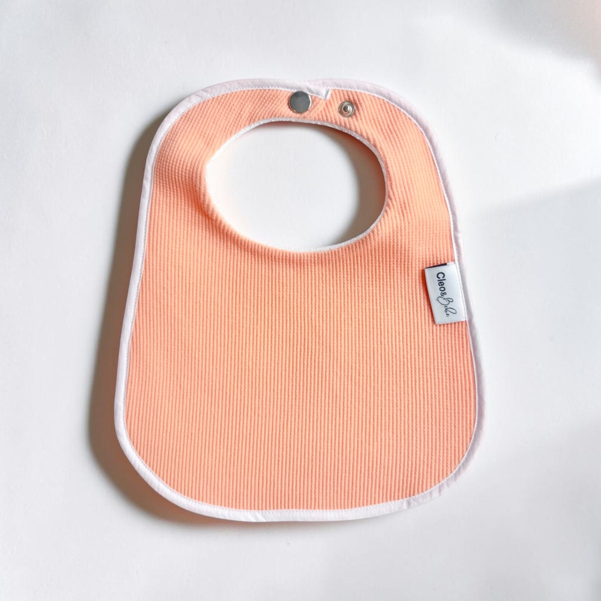 Waterproof Bib Classic or Bandana - Peach Waffle