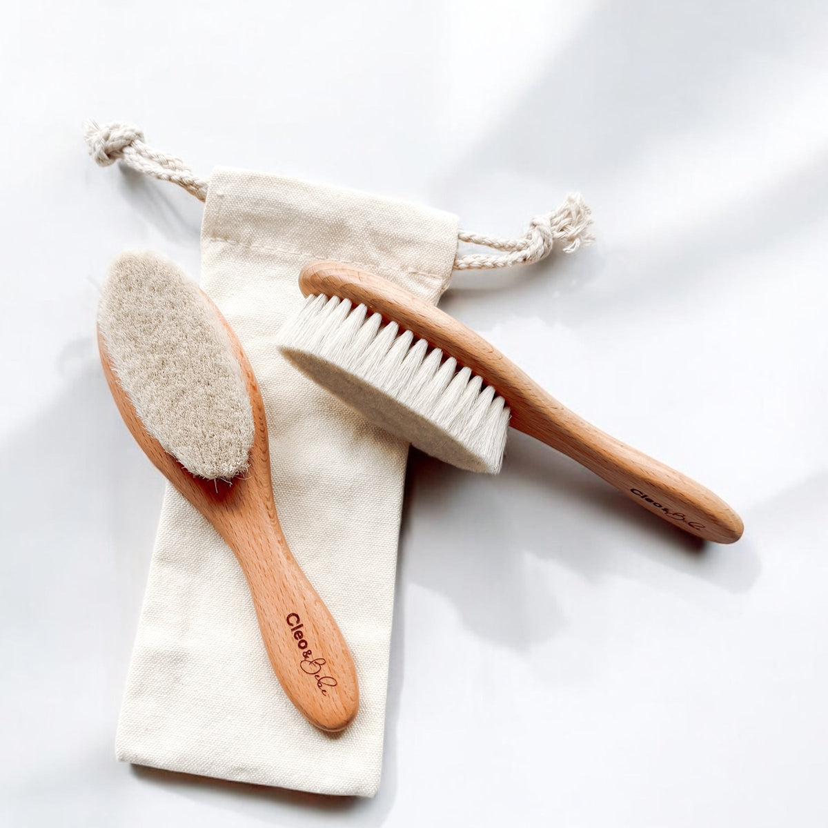 Natural Beech Wood - Baby Hairbrush