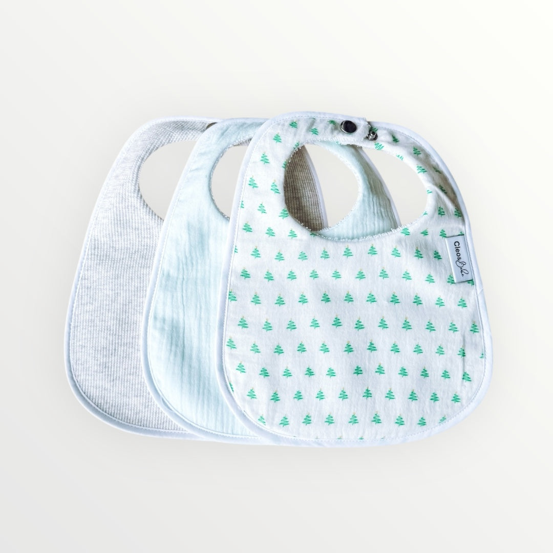 Waterproof Bandana Christmas Bibs - Three Pack Bandana or Classic