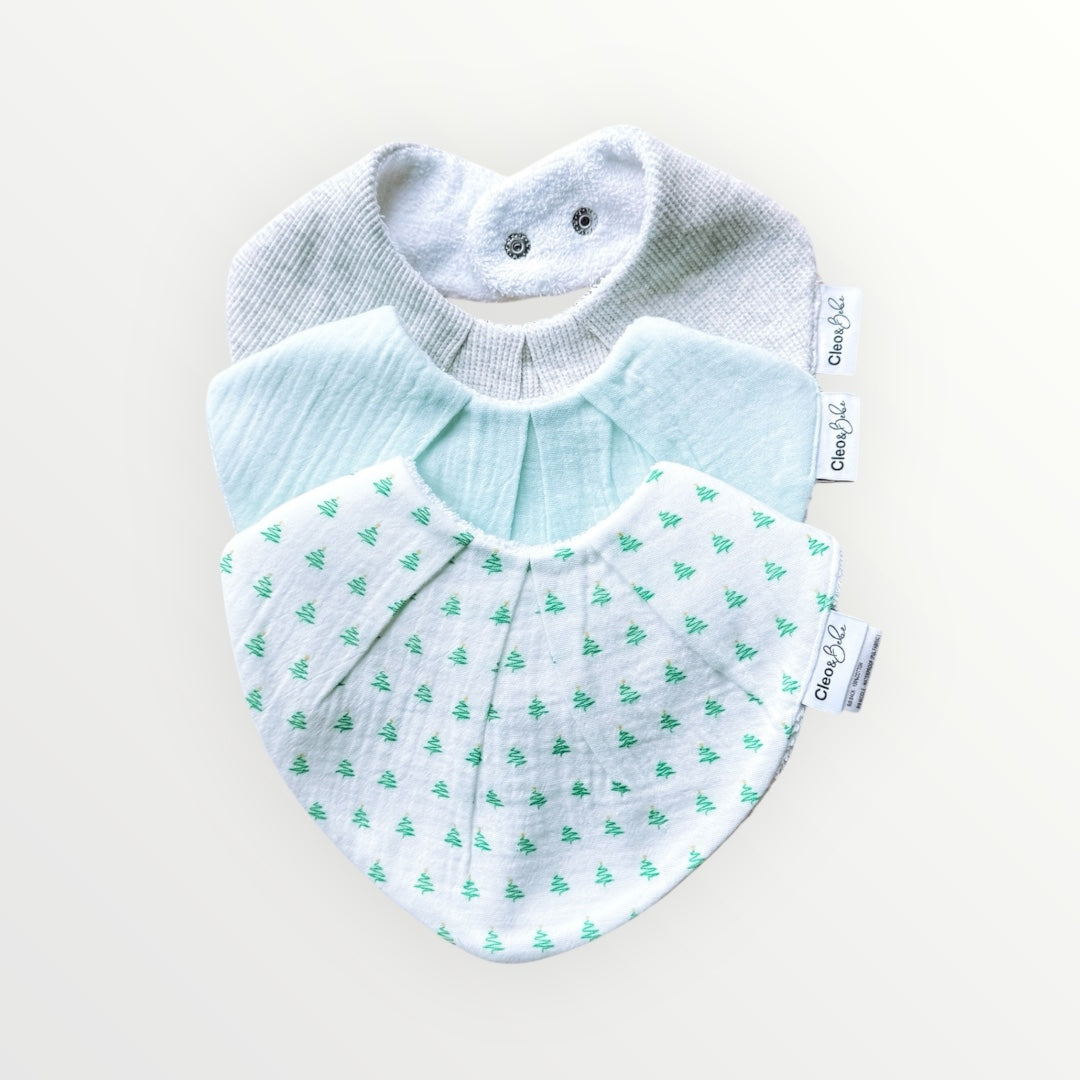 Waterproof Bandana Christmas Bibs - Three Pack Bandana or Classic