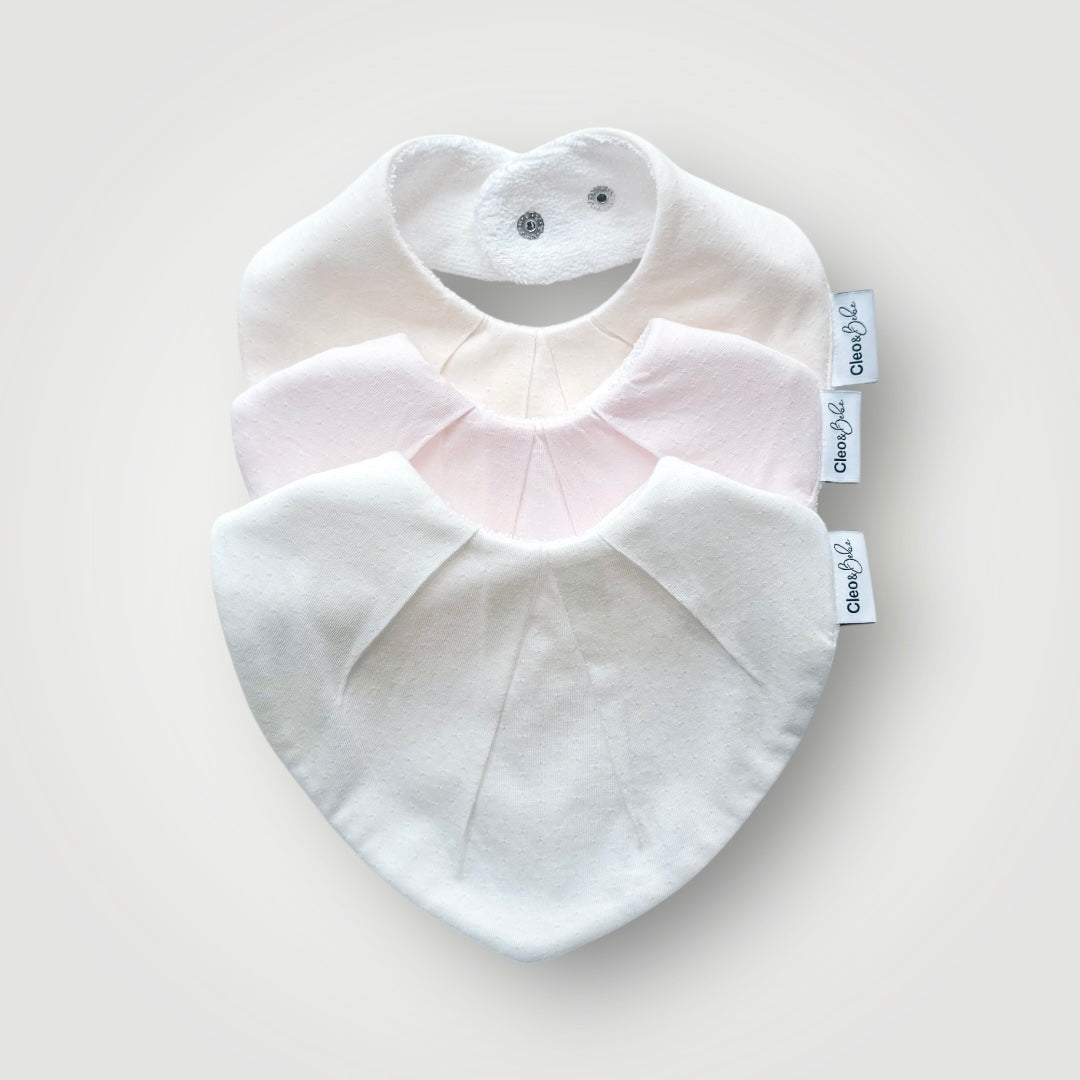 Waterproof Bib Pack Classic or Bandana - - Summer Cloud Pointelle