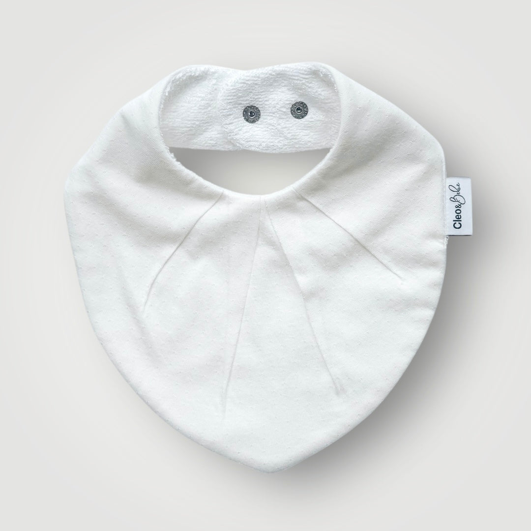 Waterproof Bib Pack Classic or Bandana - - Summer Cloud Pointelle