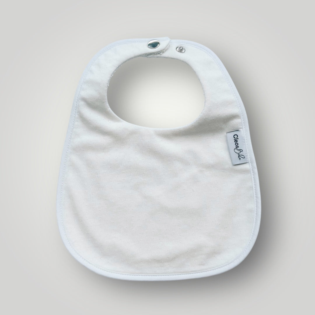 Waterproof Bib Pack Classic or Bandana - - Summer Cloud Pointelle