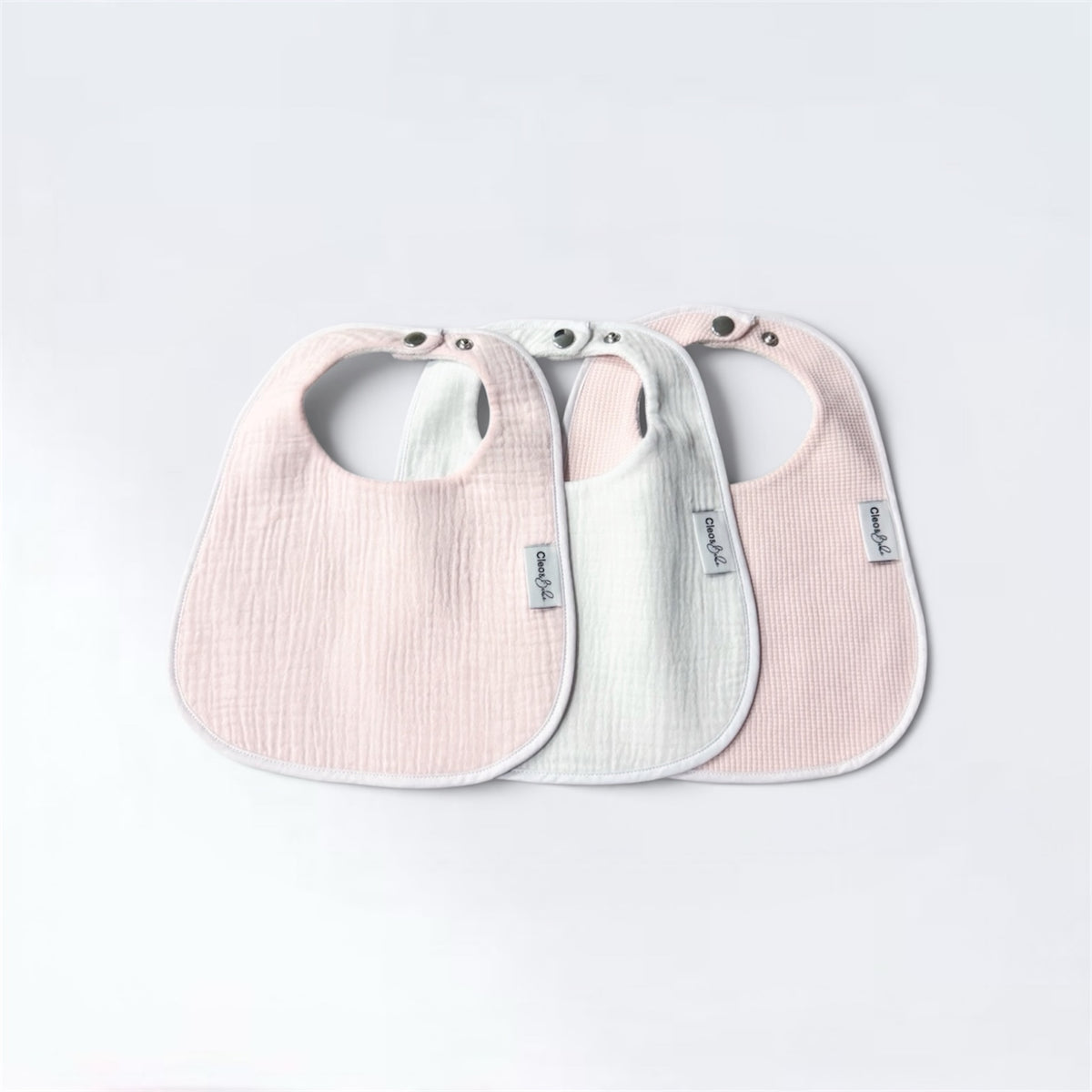 Blush Cloud Collection - 3 Signature Waterproof Bibs