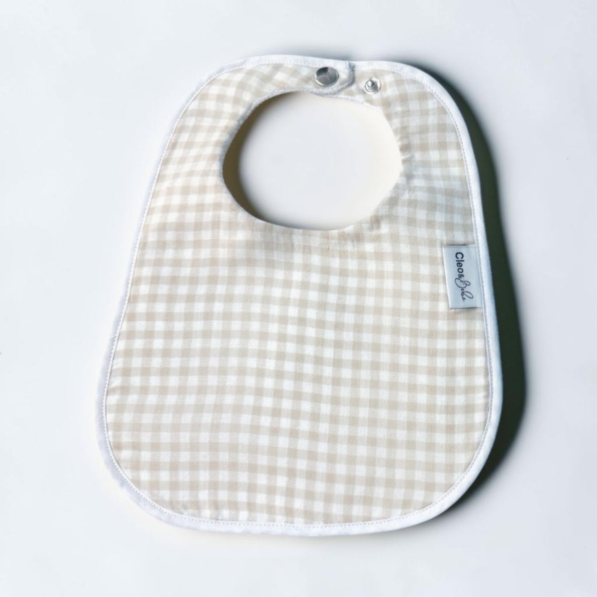 Waterproof Bib Classic or Bandana - Almond Gingham