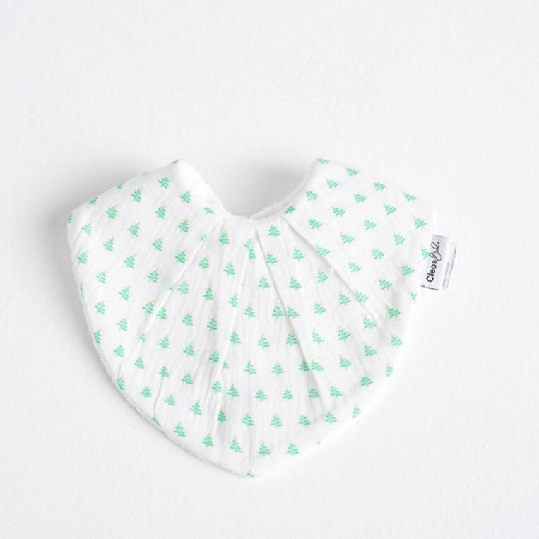 Waterproof Classic or Bandana Bib - Christmas Trees