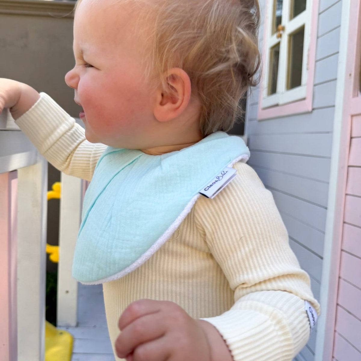 Waterproof Bandana Bib - Turquoise