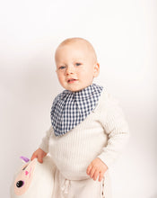Load image into Gallery viewer, Blue Boy Gingham - Waterproof Bib Pack
